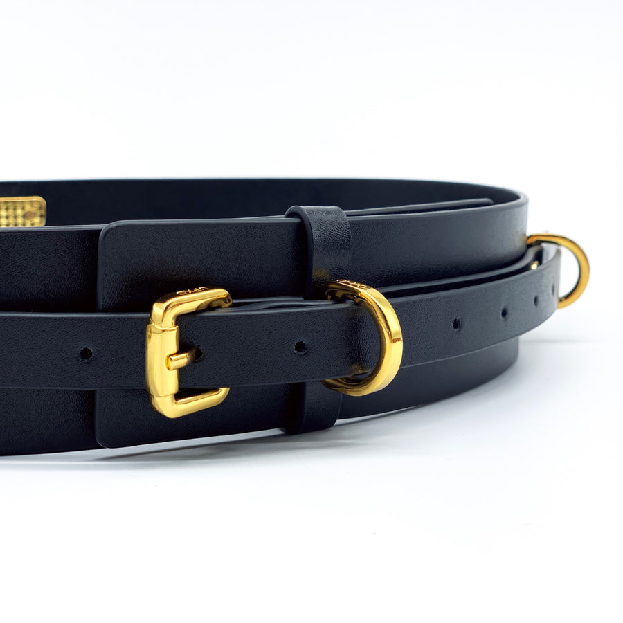 Luxury Italian Leather Bondage Belt