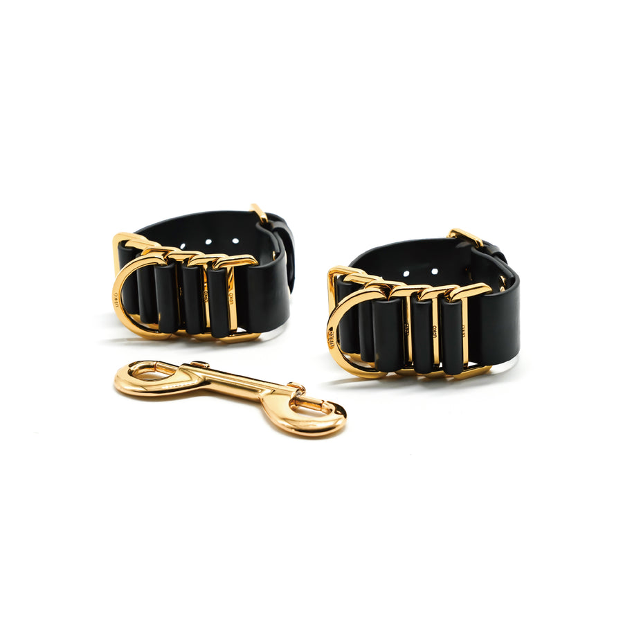Indulge In The Restraints Collection Leather Handcuffs