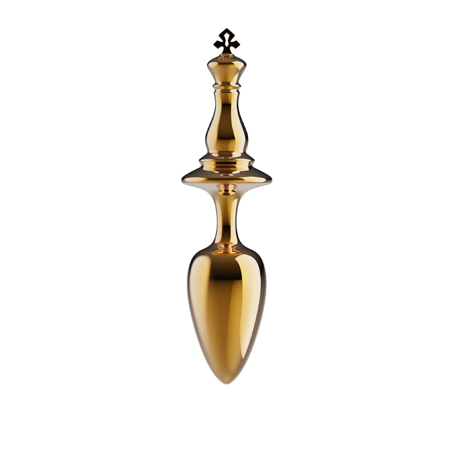 Chess King Butt Plug Smooth Metal Design Chess King Butt Plug Smooth Metal Design