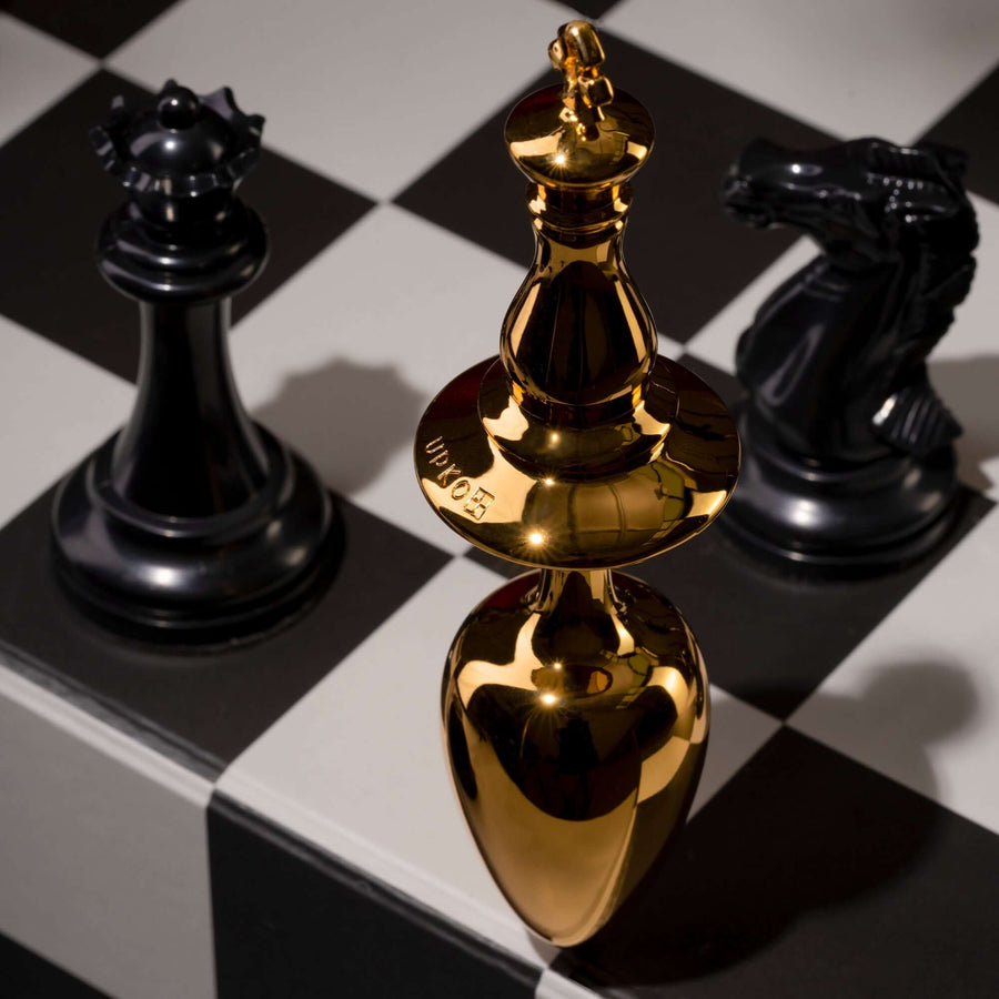 Chess King Butt Plug Smooth Metal Design Chess King Butt Plug Smooth Metal Design