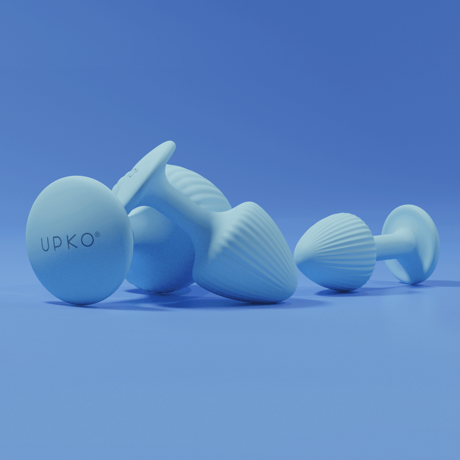 Mushroom Butt Plug Set 3-Piece Soft Silicone Design Mushroom Butt Plug Set 3-Piece Soft Silicone Design