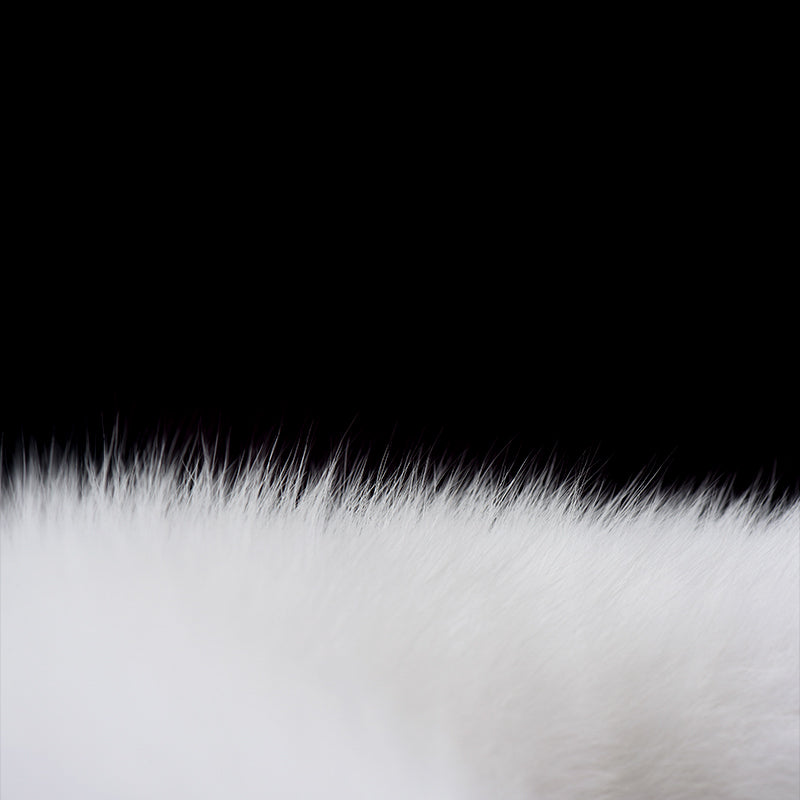 White Fox Fur Tail Small Butt Plug