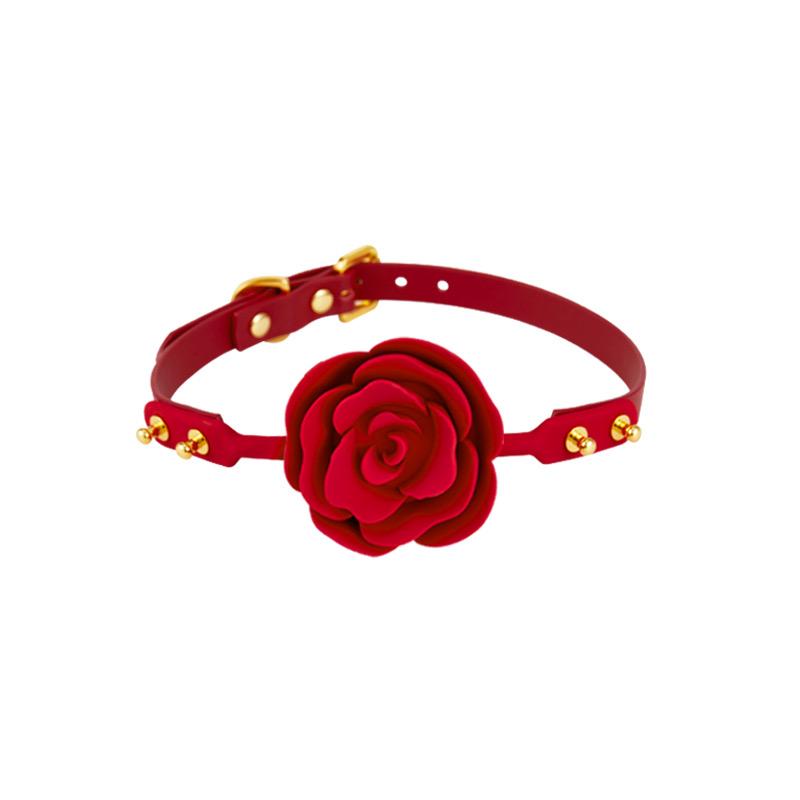 ZALO & UPKO Doll Designer Collection Rose Ball Gag - Red