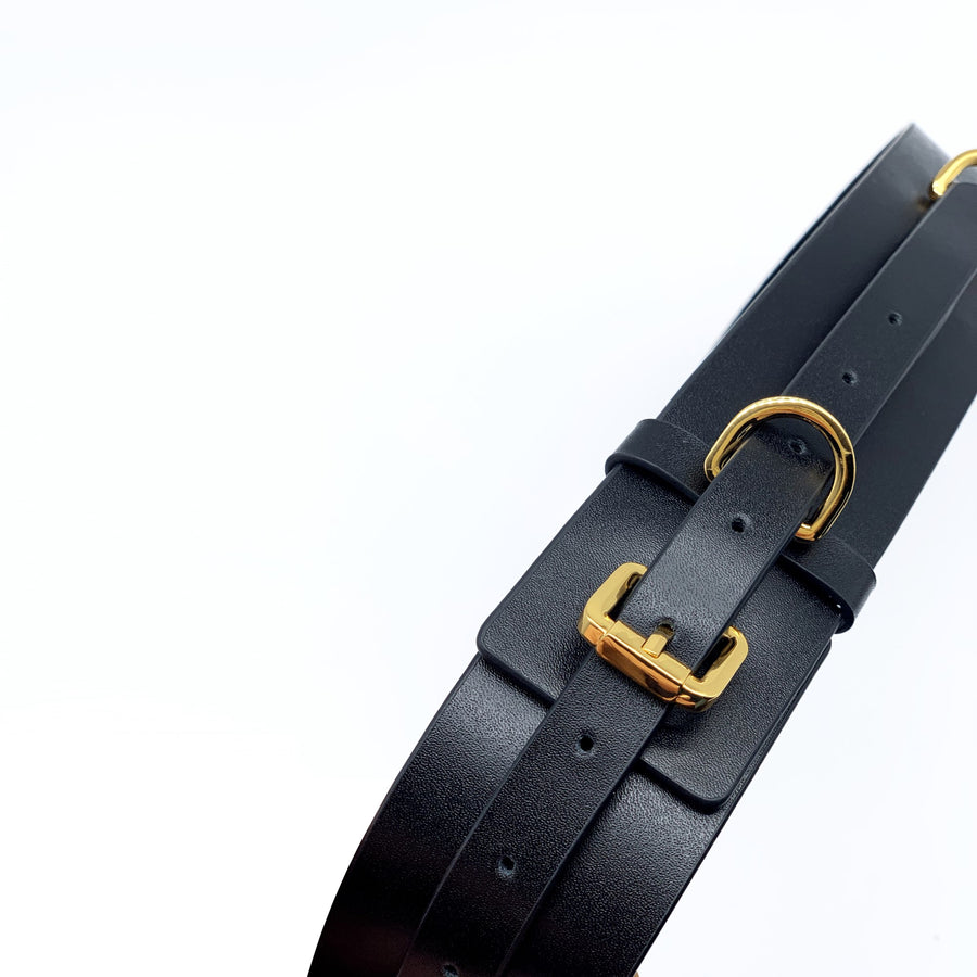 Luxury Italian Leather Bondage Belt